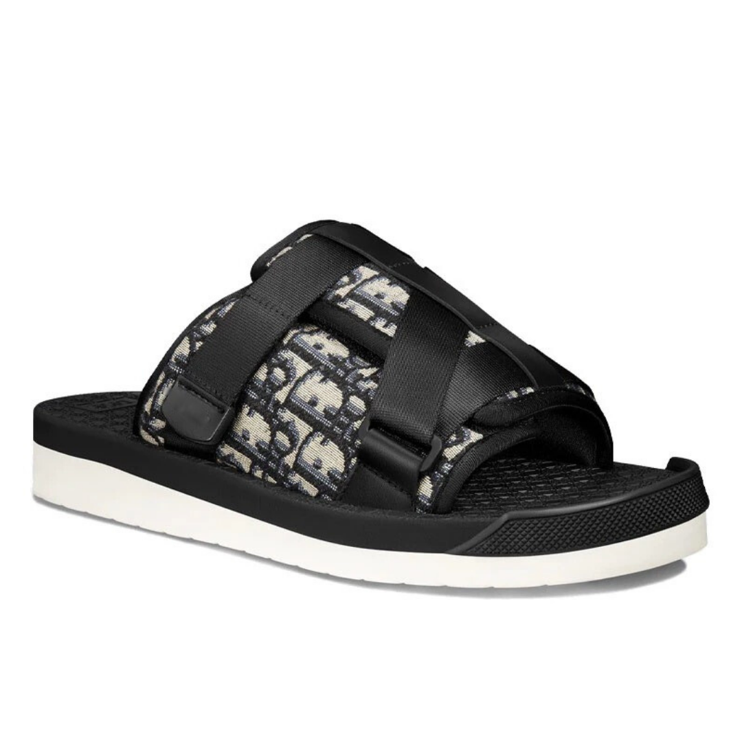 Sandals Alpha Oblique Black Grey