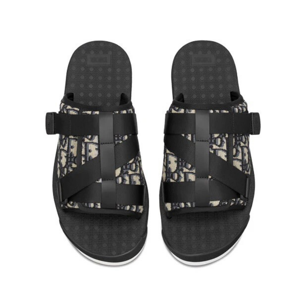 Sandals Alpha Oblique Black Grey