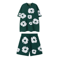 Denim Trs Green Short set