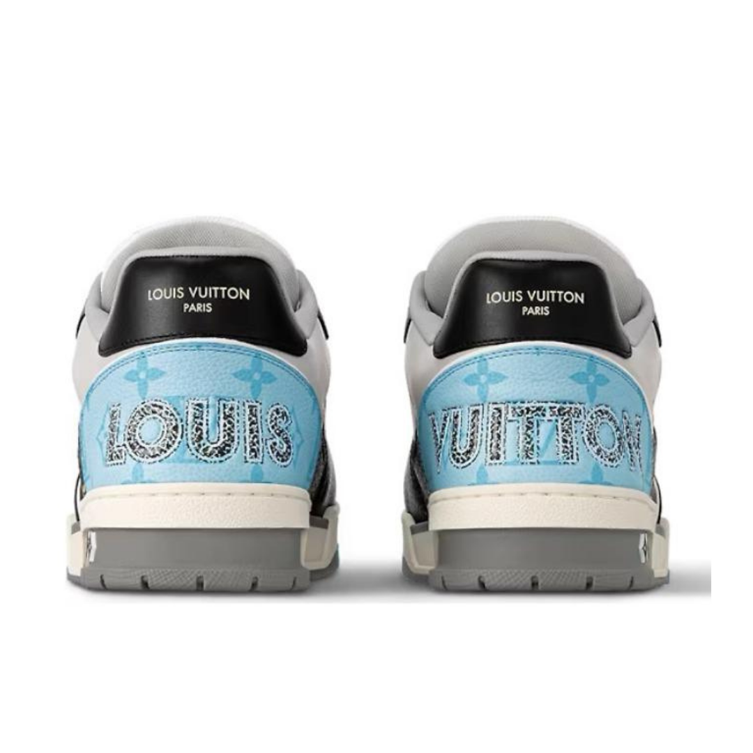 Monogram Blue Black Grey Trainer