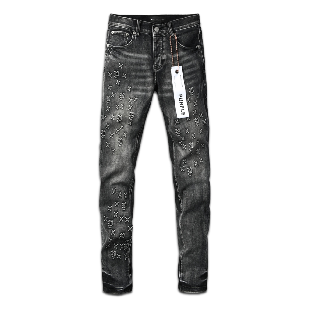 Purple Gradient Black Jeans