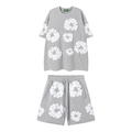Denim Trs Grey Short set