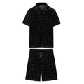 Monogram Black Short Set